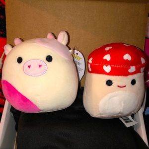 Squishmallow valentines set Caedyn and Malcolm